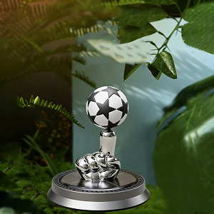Soccer Ornament Silver Color