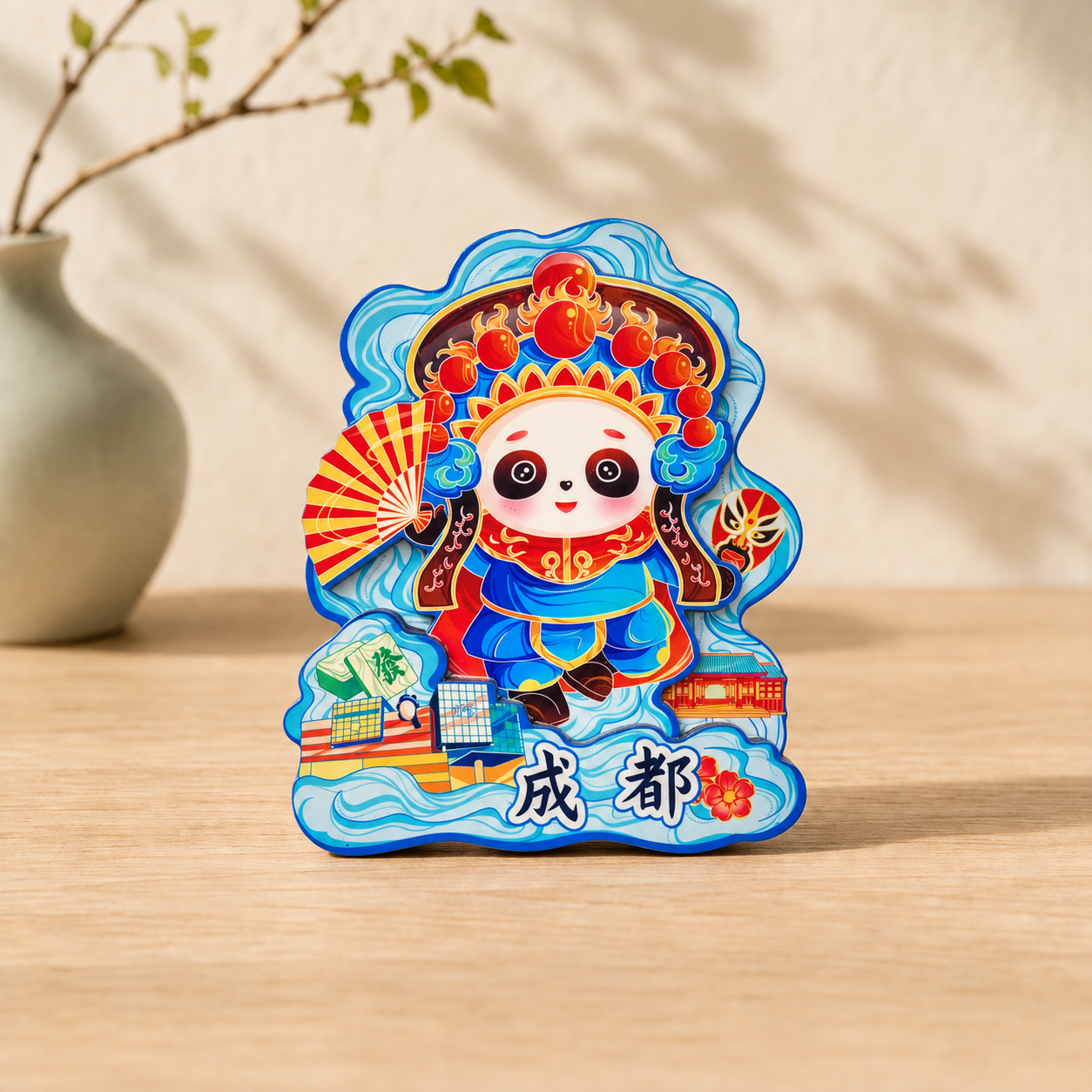 Chengdu City Walk Souvenir Magnet
