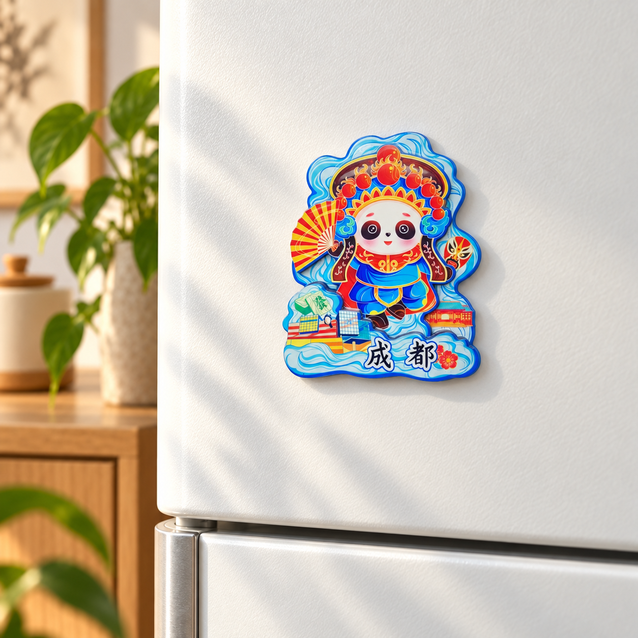 Chengdu City Walk Souvenir Magnet - Image 2
