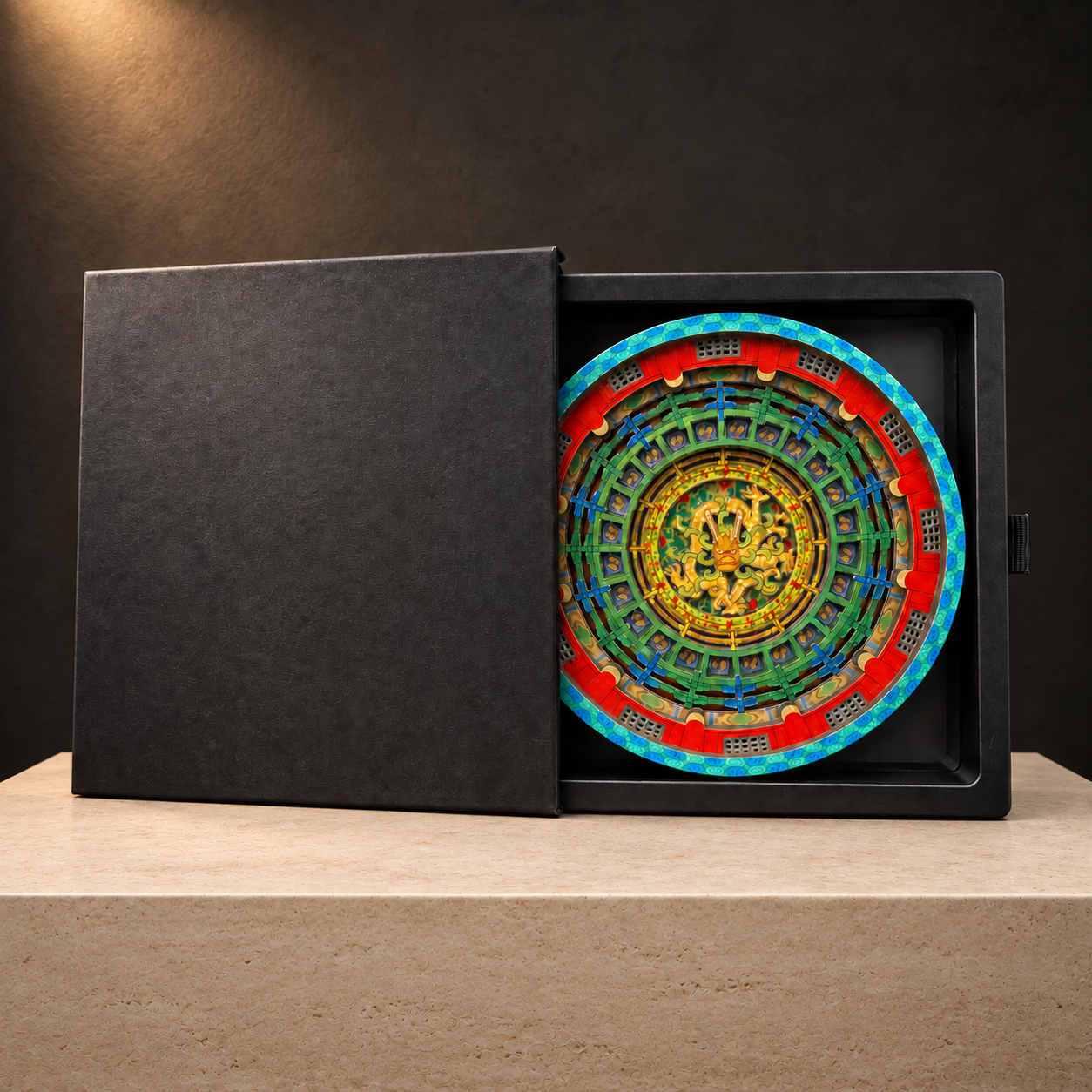 Chinese Heritage Caisson Ceiling Magnet - Image 3