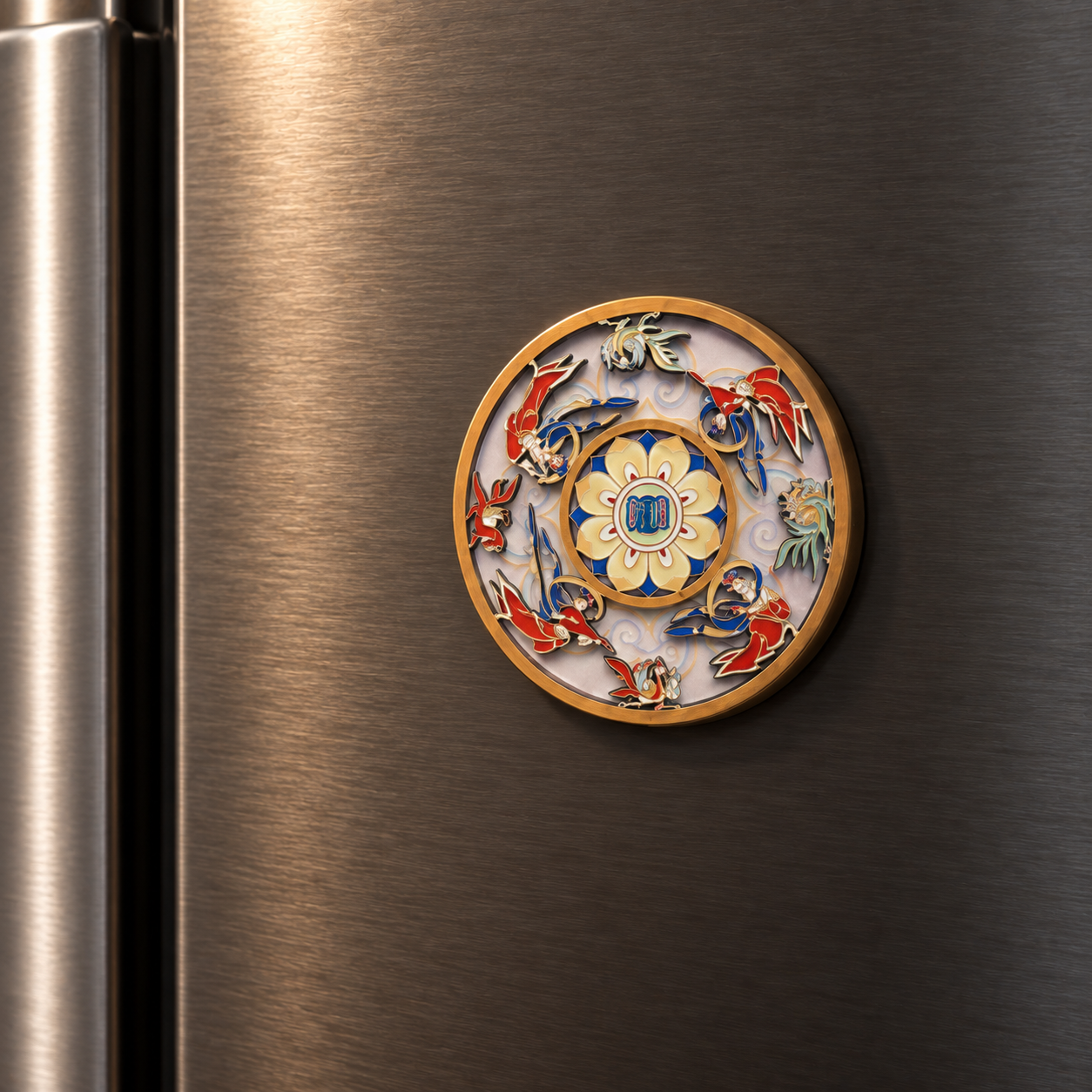 Chinese Heritage Flying Apsara Magnet - Image 2