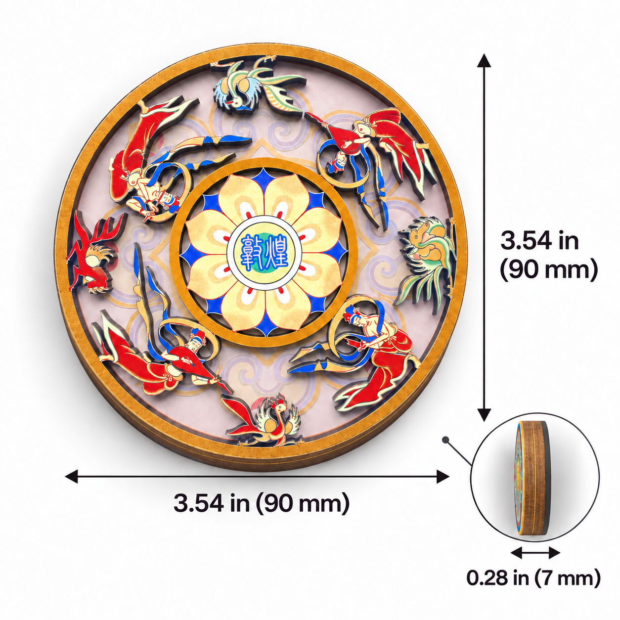Chinese Heritage Flying Apsara Magnet - Image 4