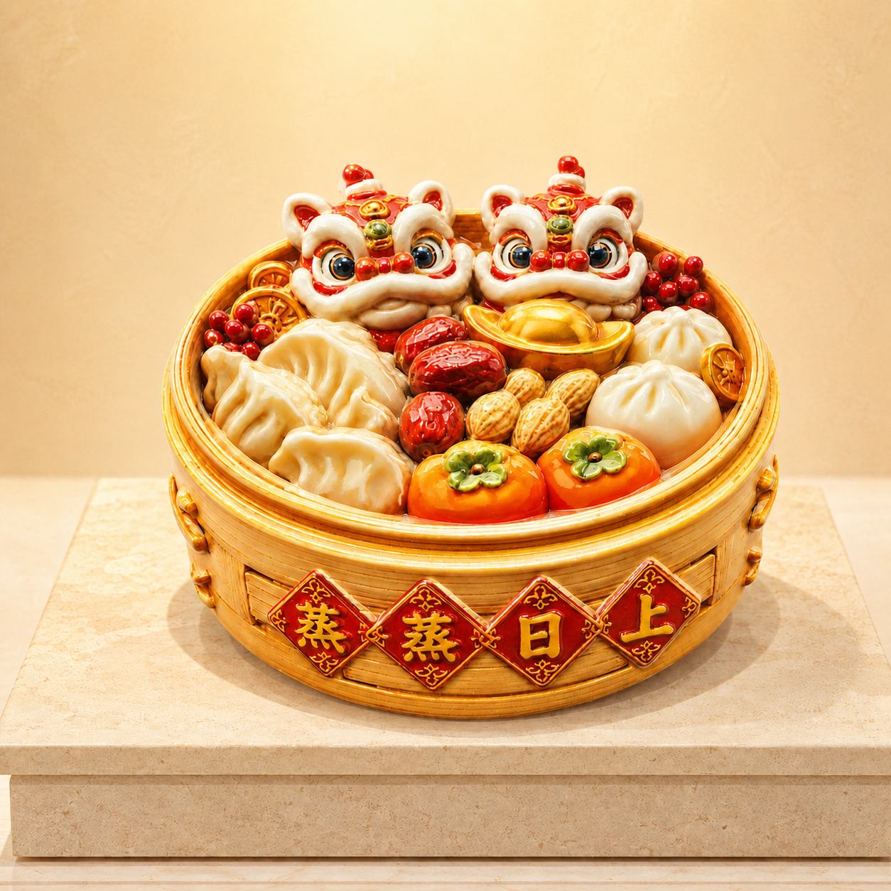 Chinese Heritage Lion Dance Magnet
