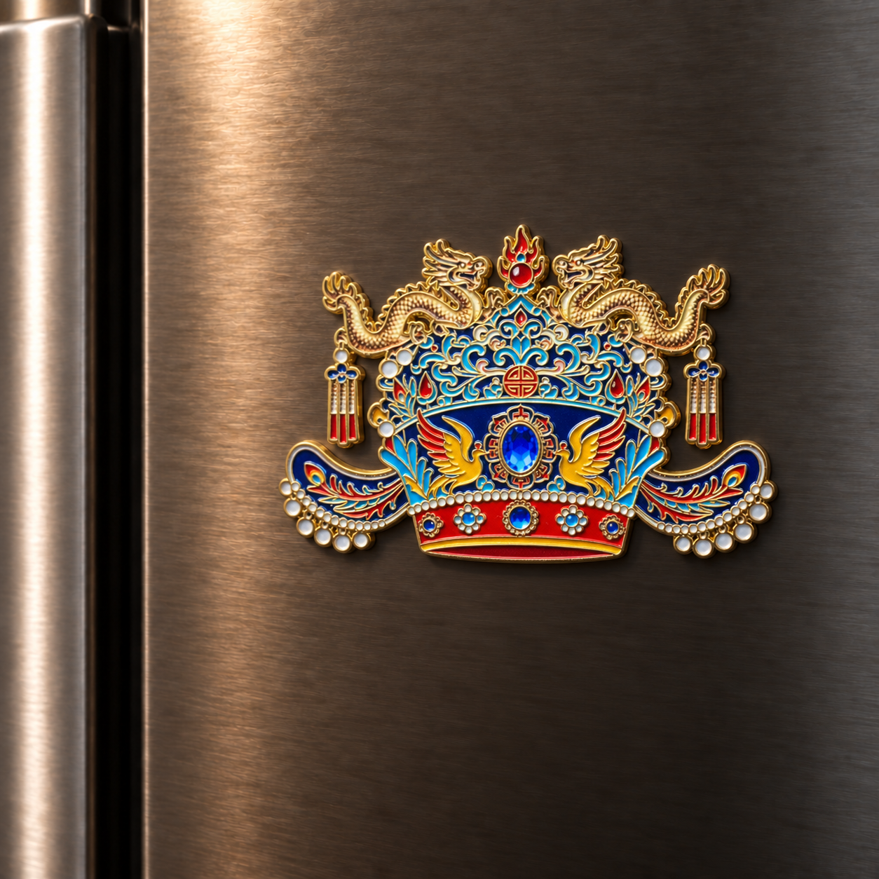 Chinese Heritage Phoenix Crown Magnet - Image 2