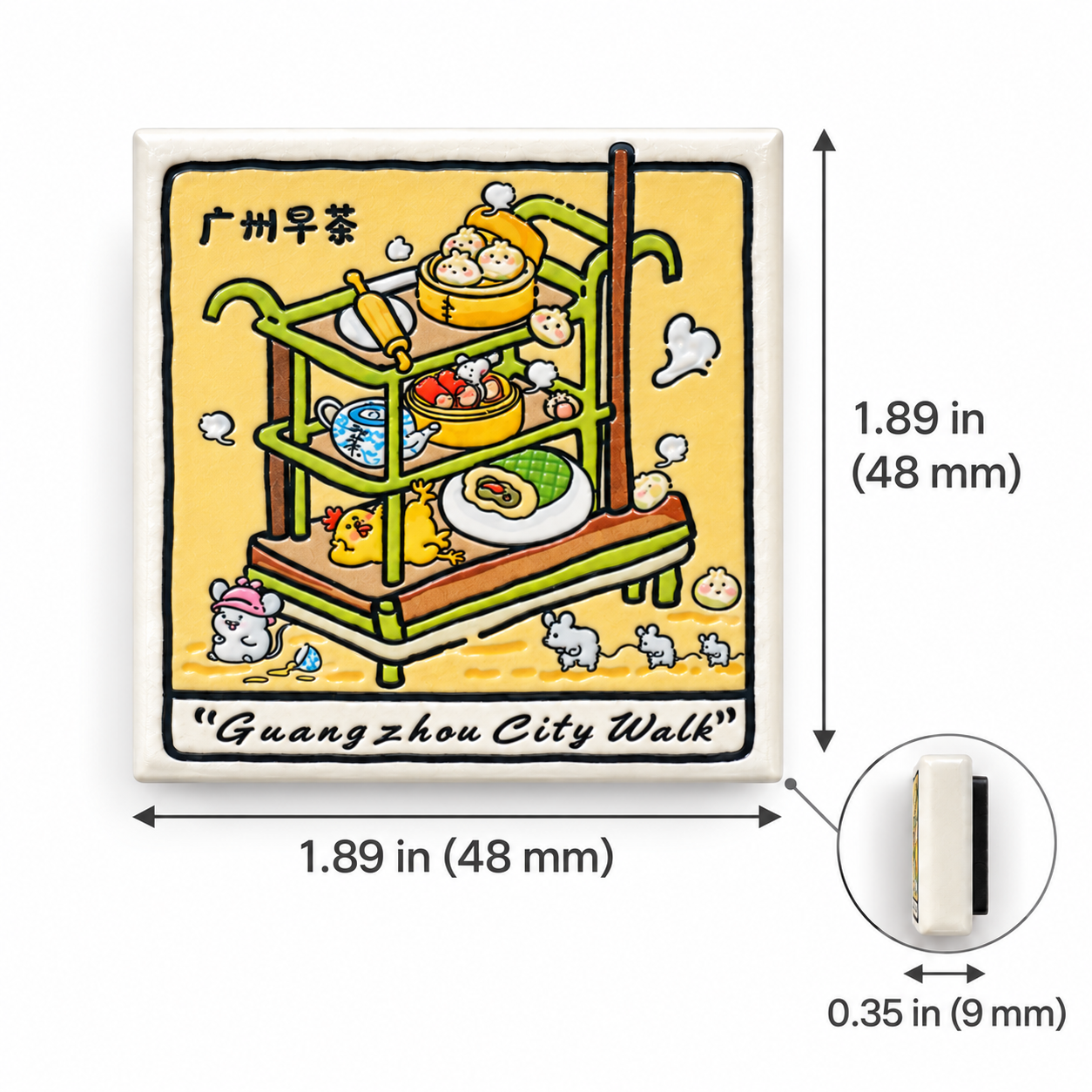 Guangzhou City Walk Souvenir Magnet - Image 4